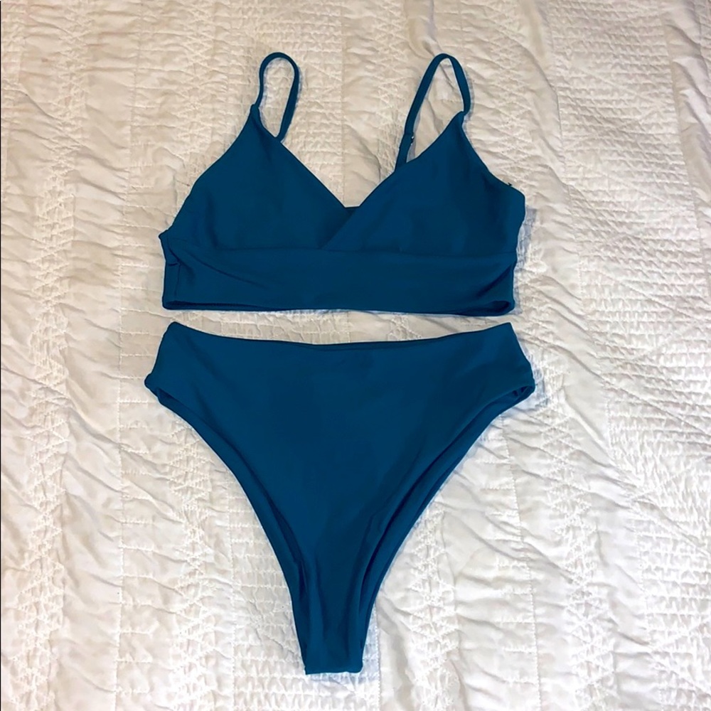SHEIN Blue Bikini